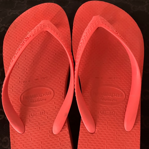 HAVAINAS PLATFORM CORAL FLIP FLOPS - Picture 11 of 11